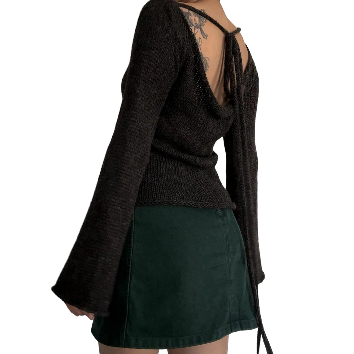 Women's Tie Back Knit Pullover