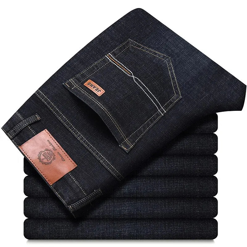 Men's Classic Black Jeans Plus Size