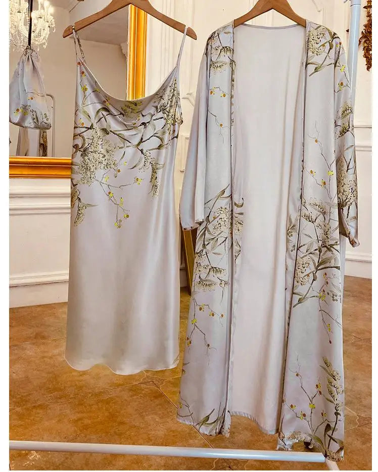 Women Bridal Satin Robe Set