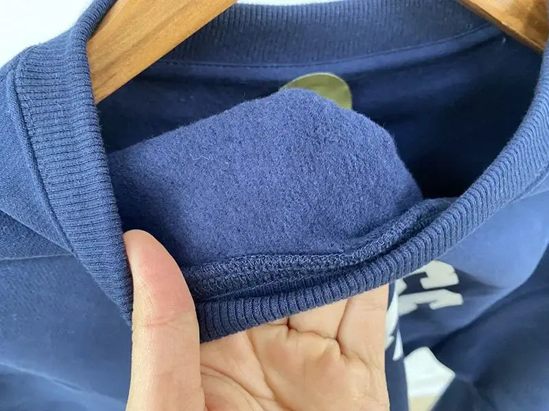 Women Letter Print Sweatshirt Vintage O-Neck Pullover