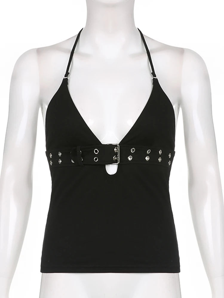 Women Backless Bandage Tank