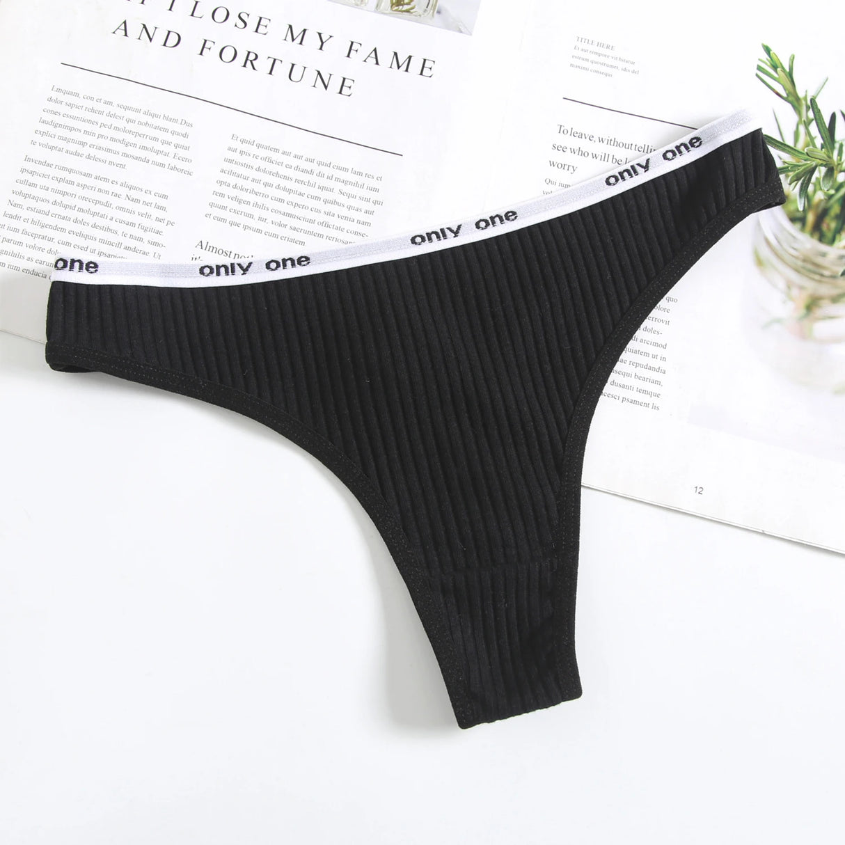 Women Plus Size Cotton Thongs