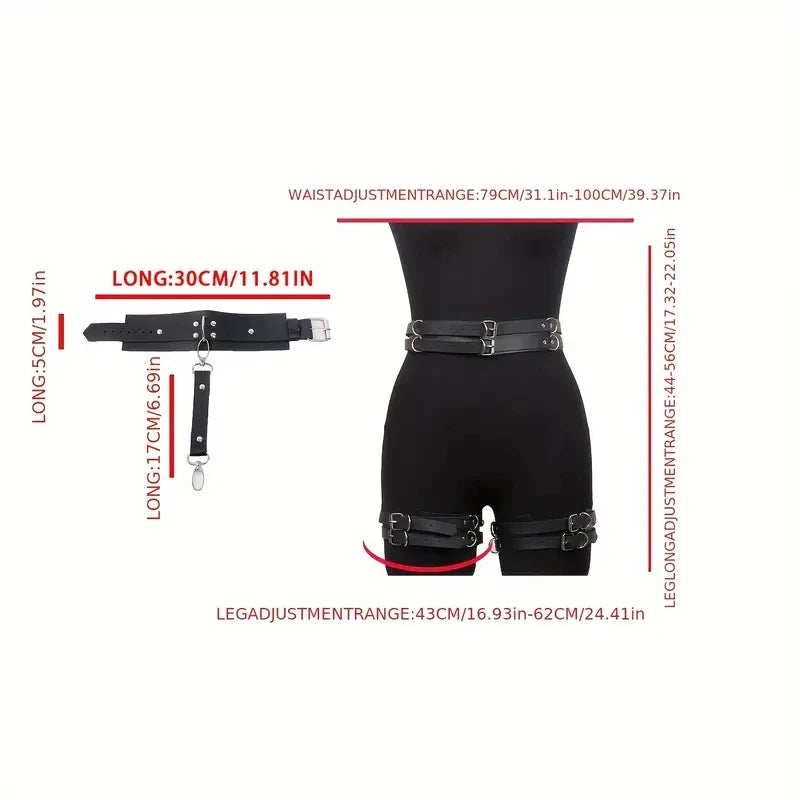 Women Gothic Leg Harness
