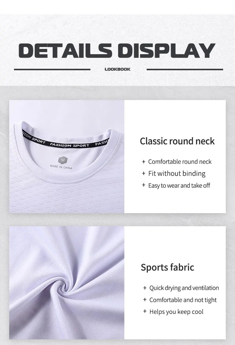 Men Quick-Dry Summer Sports Set