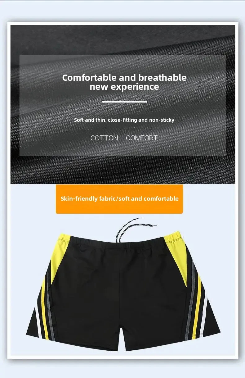 Unisex Plus Size Loose Fit Swim Shorts