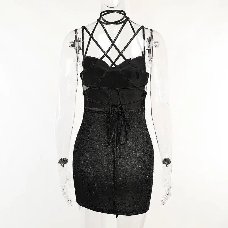 Women's Dresses Glitter Backless Strappy
