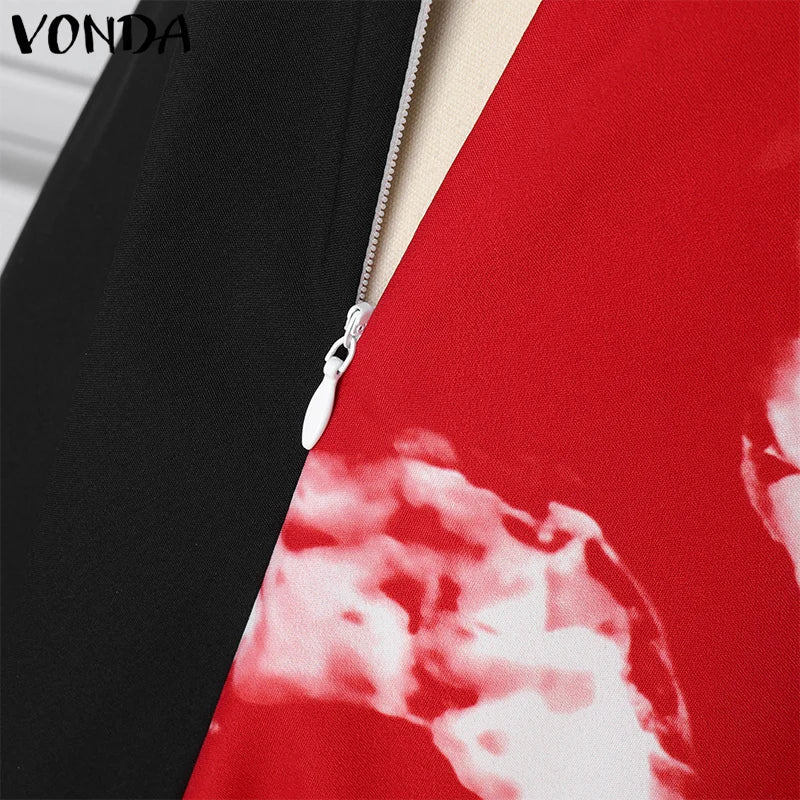 Women Printed Boho Maxi Dress