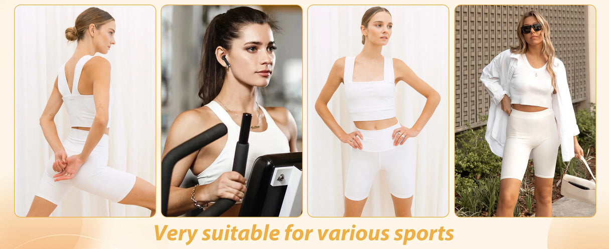 Women High Waist 3 Pocket Bike Shorts