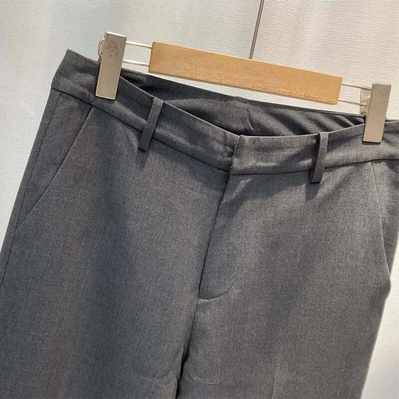 Women Grey Blazer Pants Suit