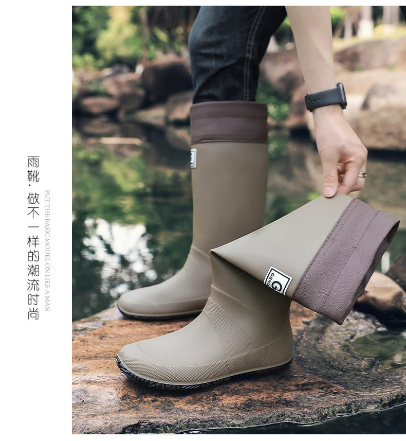 Unisex Fishing Hiking Rain Boots