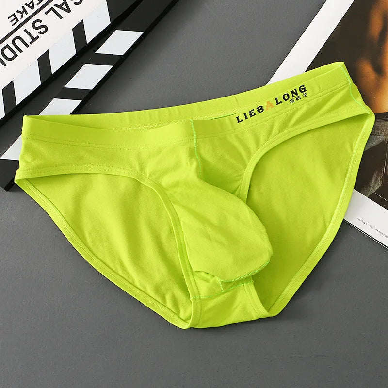 Men's Sexy Cotton Briefs – Seamless Low Rise