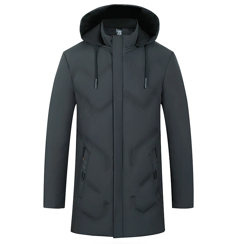 Men Thick Hooded Parka Jacket