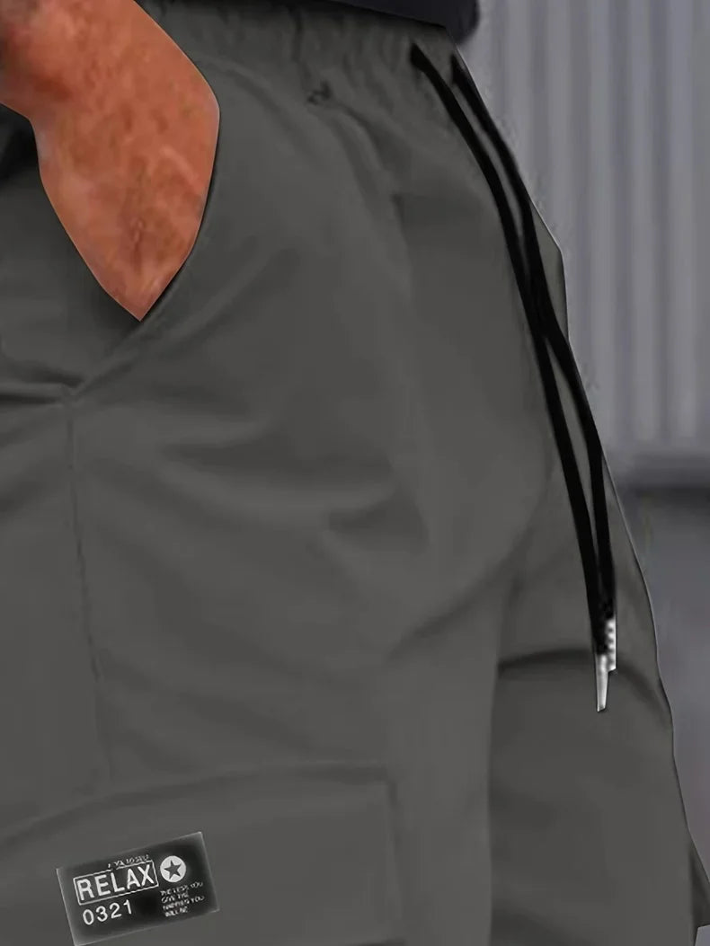 Men Ice Silk Cooling Cargo Pants