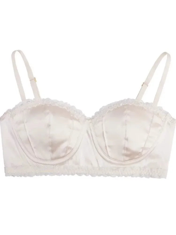 Women French Lace Half Bra