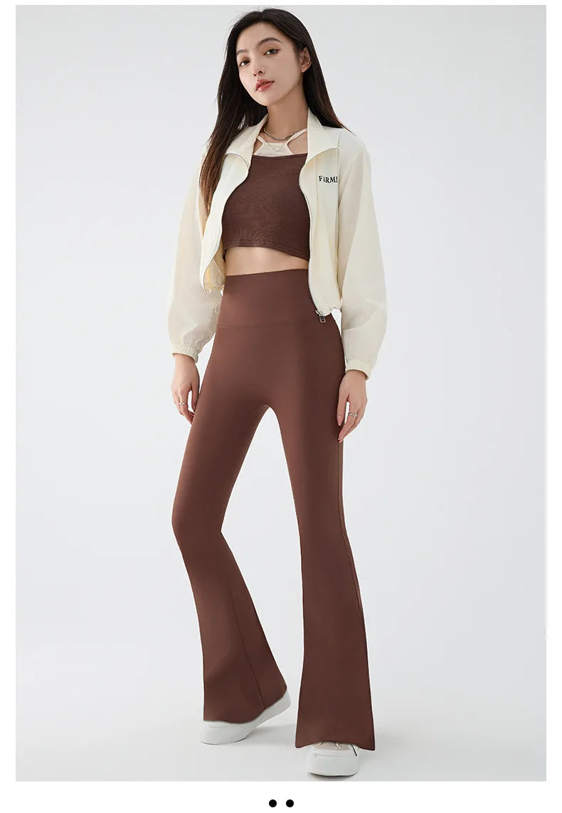 Women Flared Shark Leggings