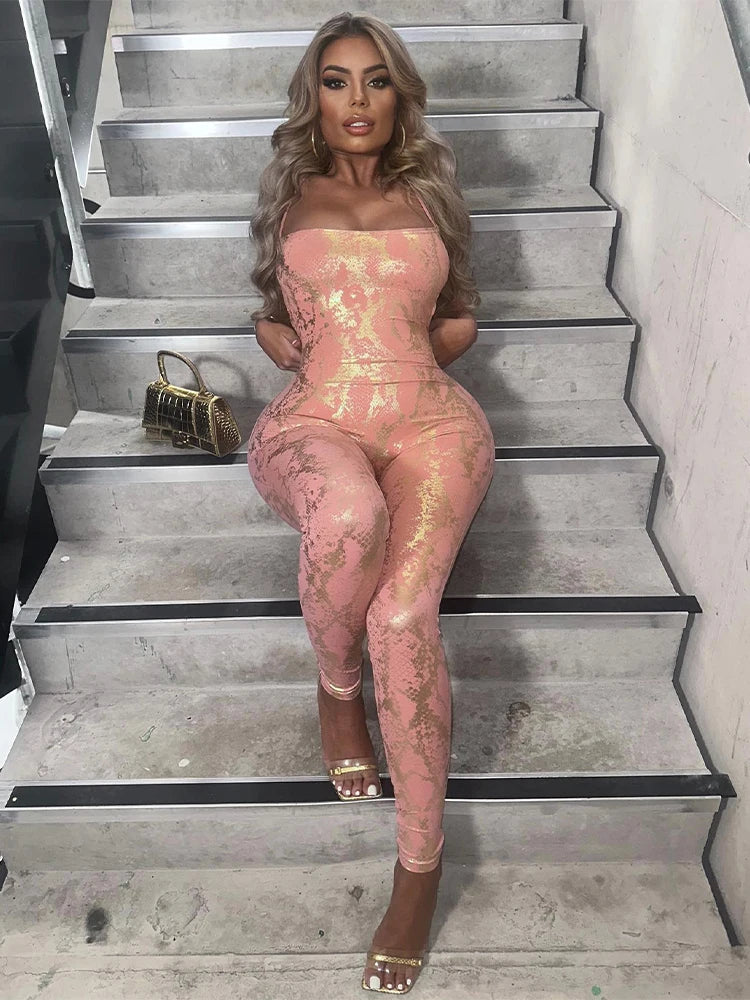 Shimmara™ – Cross Back Summer Jumpsuit (Shimmer, Airy & Night-Out Ready)