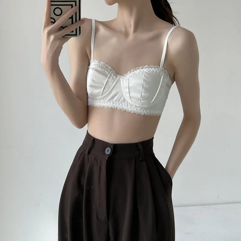Women French Lace Half Bra
