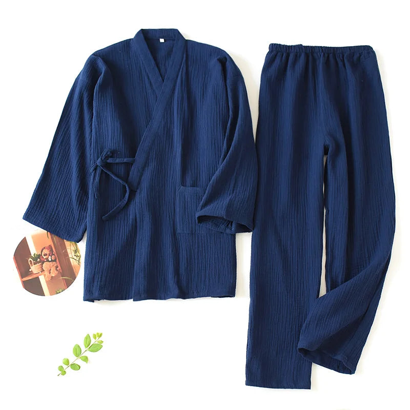 Women Cotton Japanese Kimono Pajama