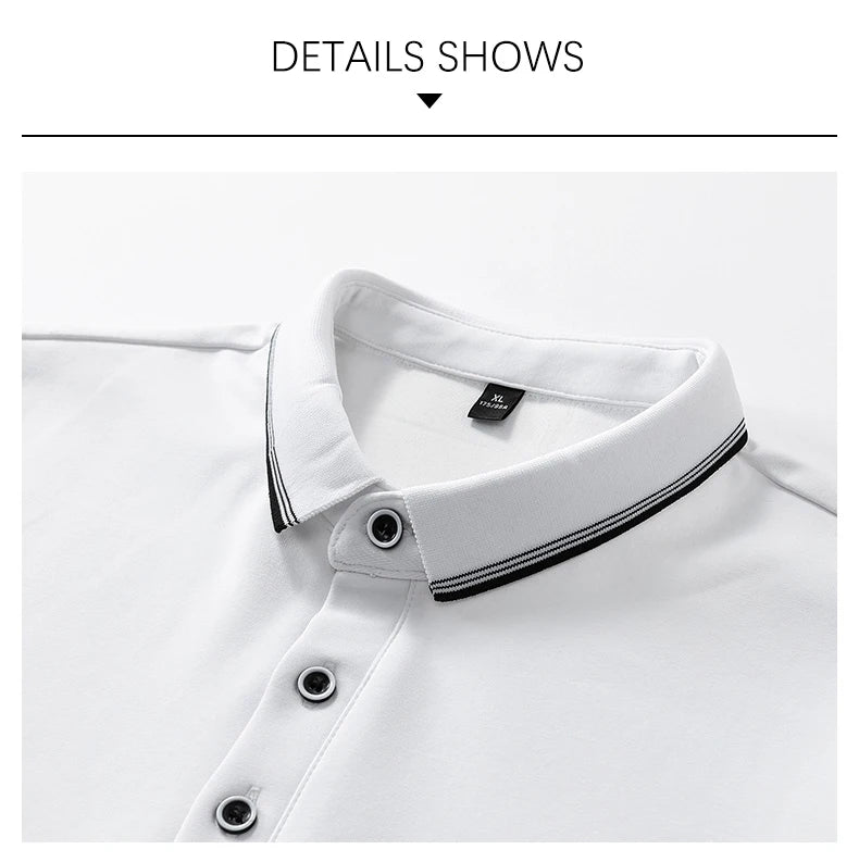 Men Oversize Cotton Golf Polo Shirt