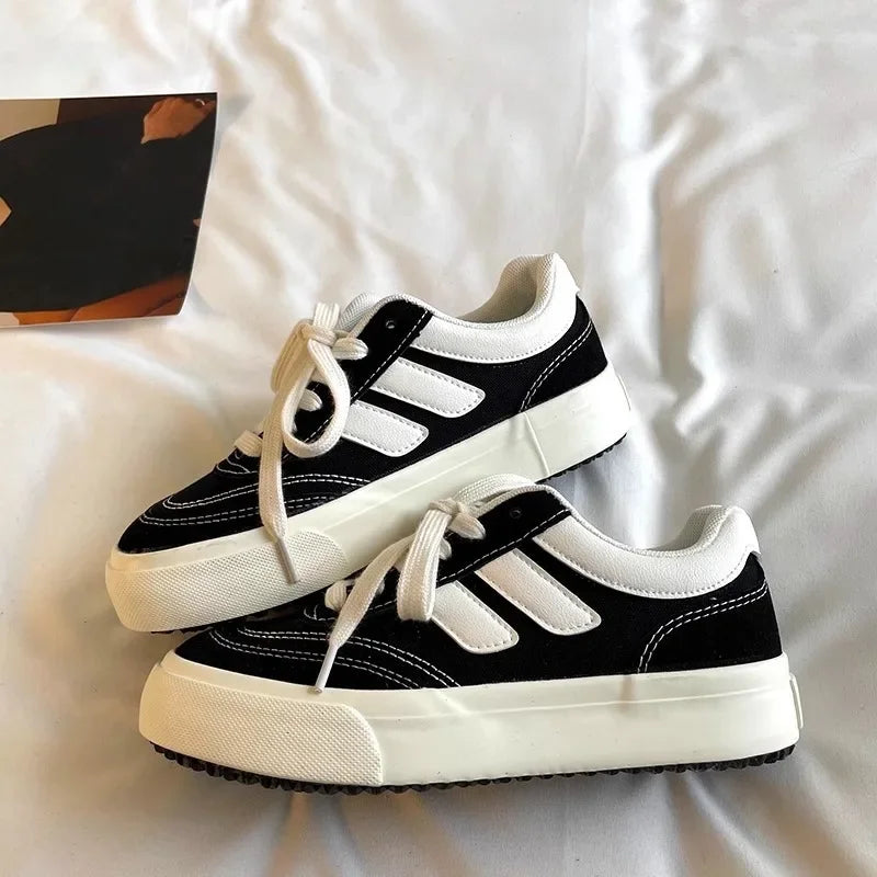 Women Canvas Shoes Platform Walking Shoes