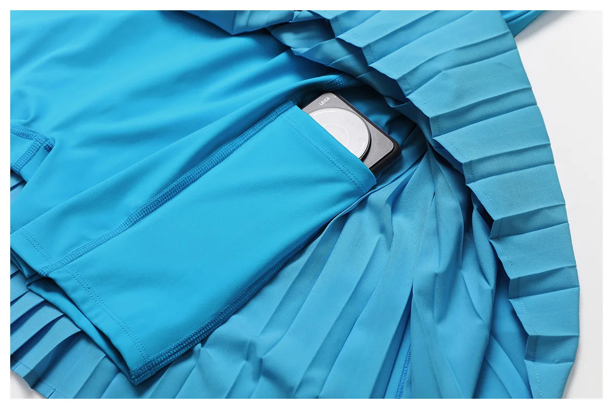 Women Pocket Pleated Sports Jumpsuit