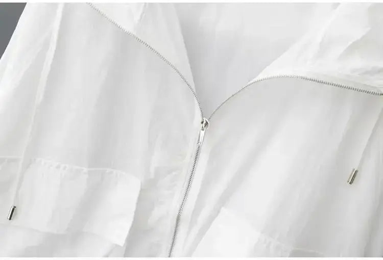 Women Lightweight Hooded Windbreaker