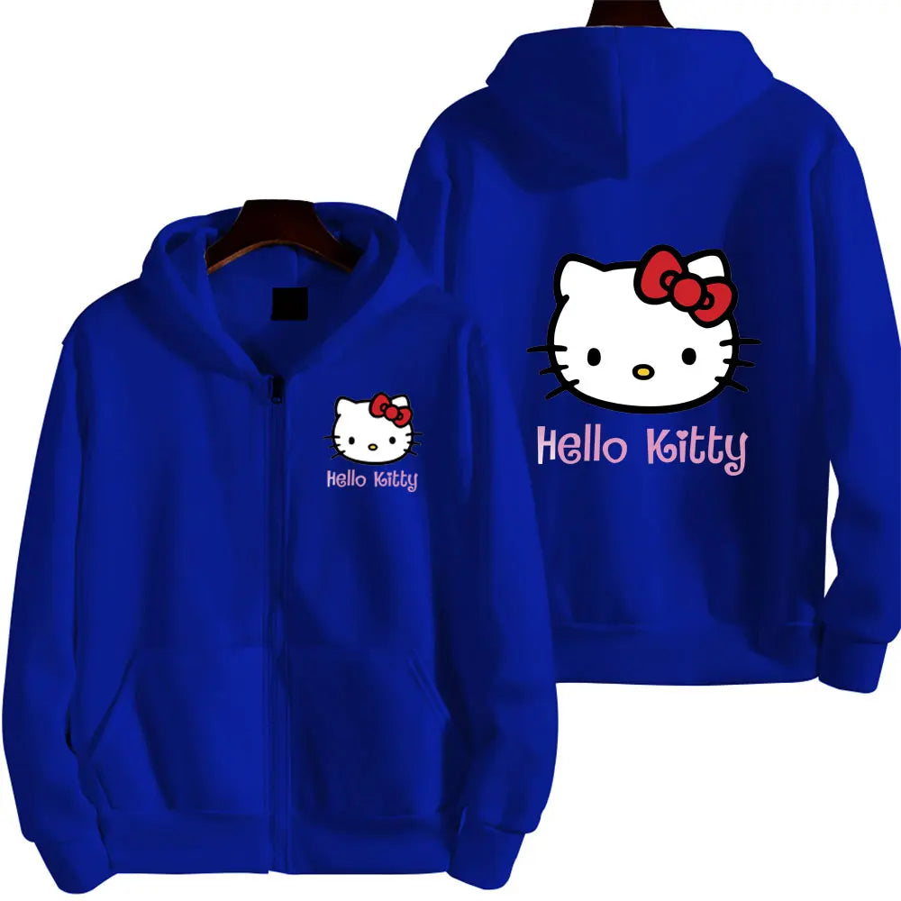 Hello Kitty Pattern Hoodie
