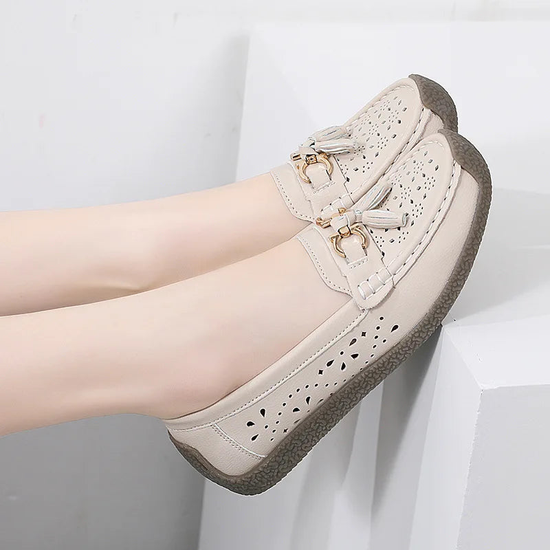 Round Toe Nurse Loafers – Soft Sole & Non-slip 2025