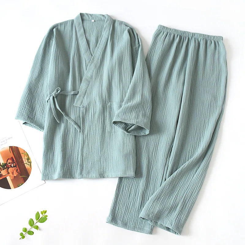 Women Cotton Japanese Kimono Pajama