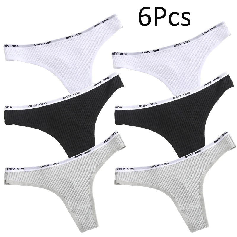 Women Plus Size Cotton Thongs