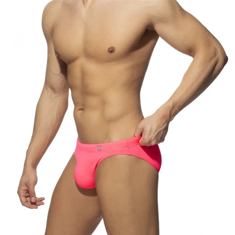 Men Neon Bikini Swim Briefs