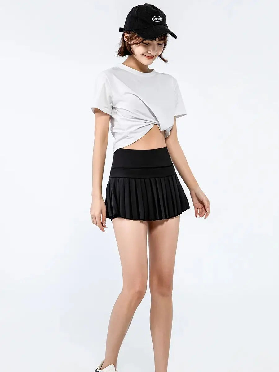Women Tennis Pleated Skort