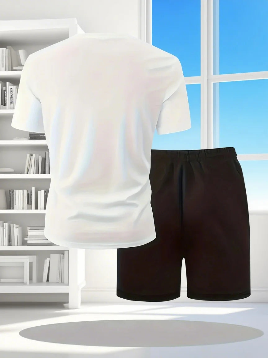 Men Cotton Shorts Set