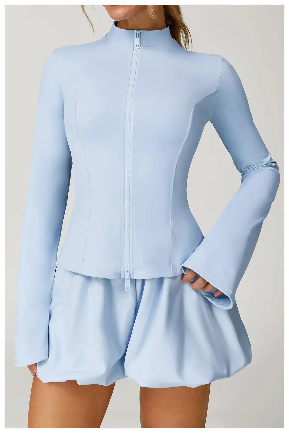 Women Stretch Slim Fit Training Jacket