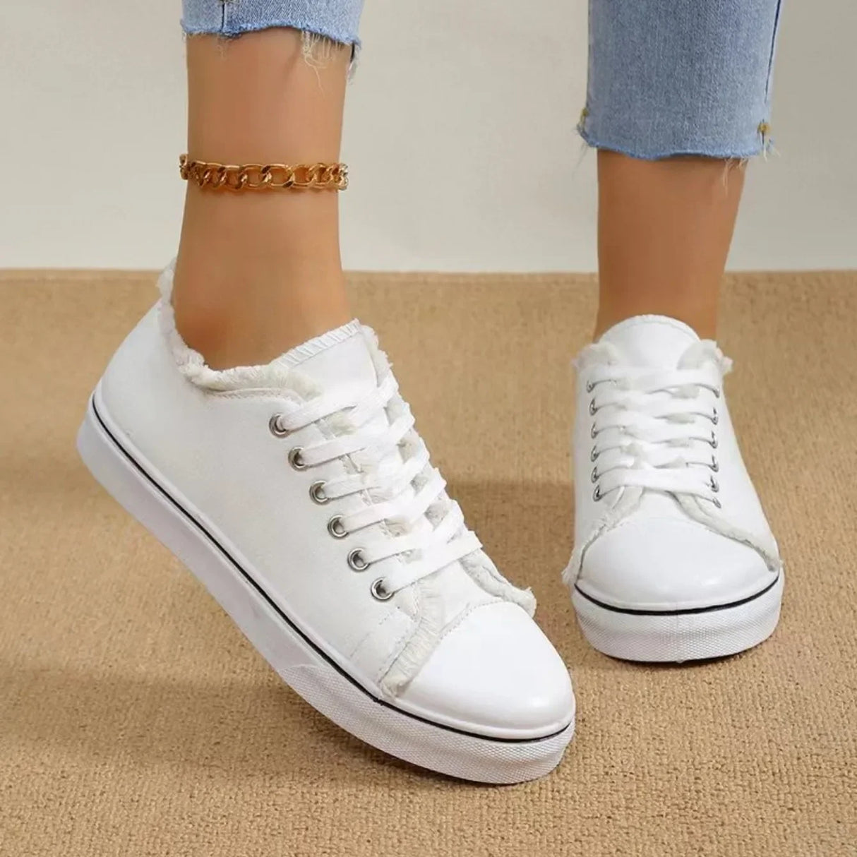 Women Canvas Shoes Low Cut Fashion Sneakers