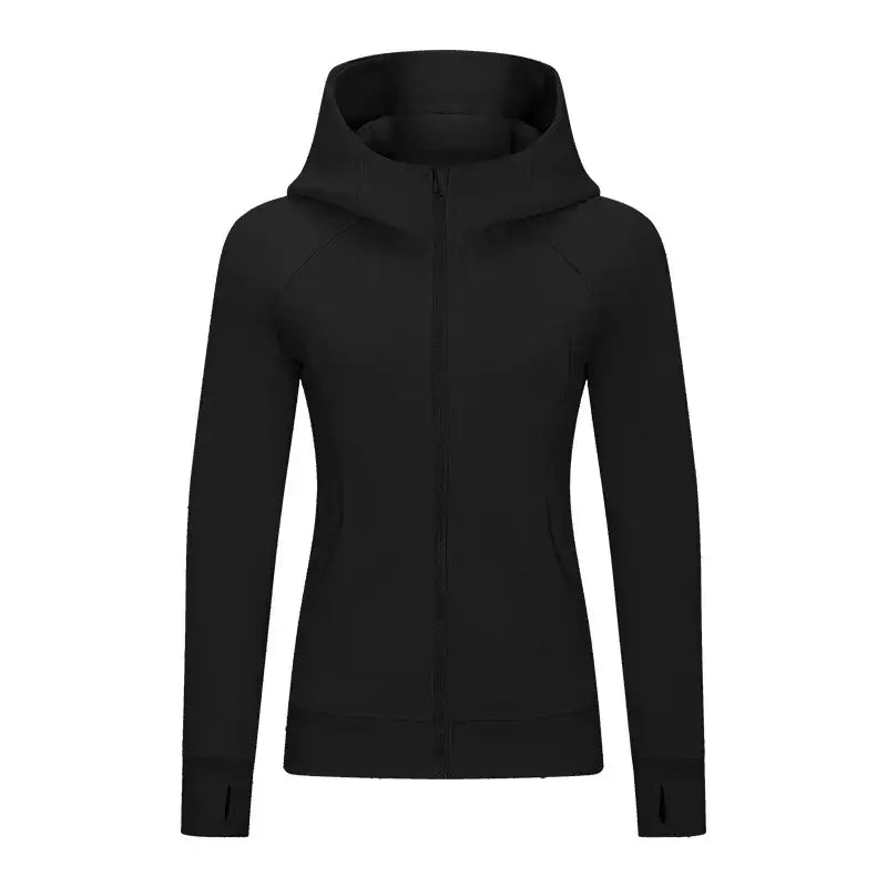 Women Thick Warm Hooded Sports Jacket