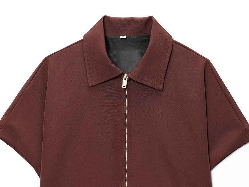 MUJER Cropped Varsity Women's Zipper Jacket