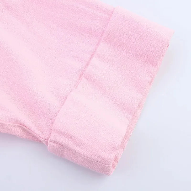 Women Striped Oversize Shirt Blouse