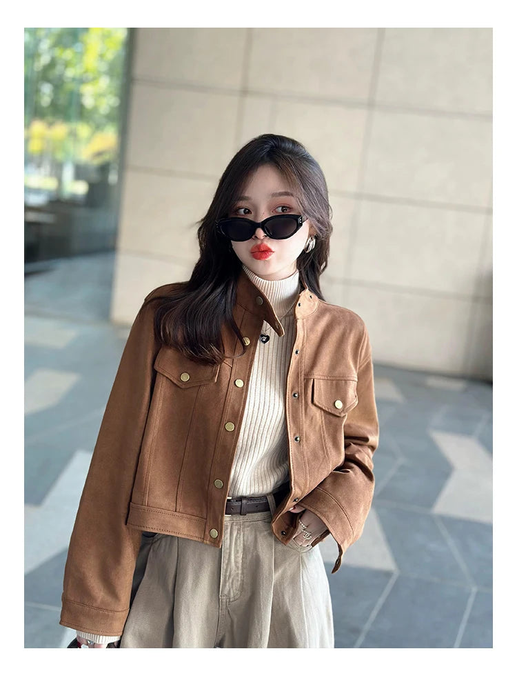 Women's Retro Red Turtleneck Sweater