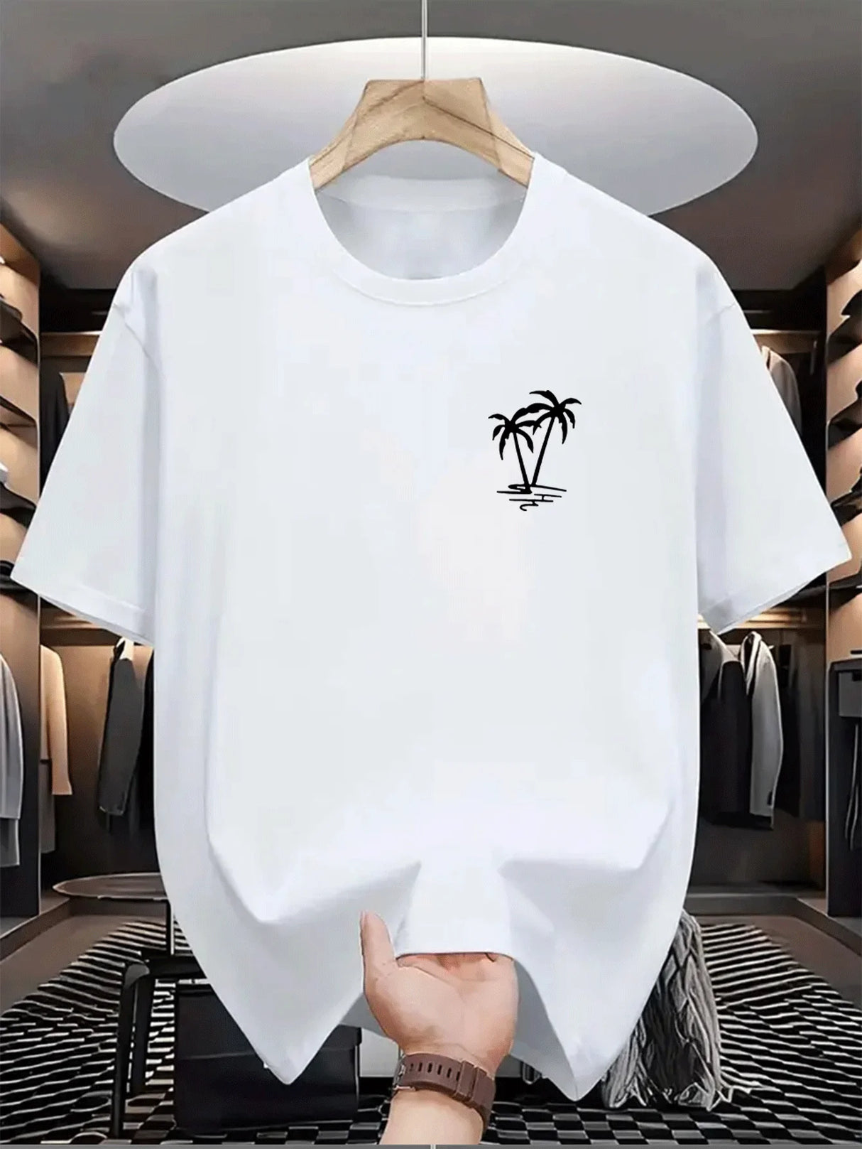 Men Coconut Print T-Shirt