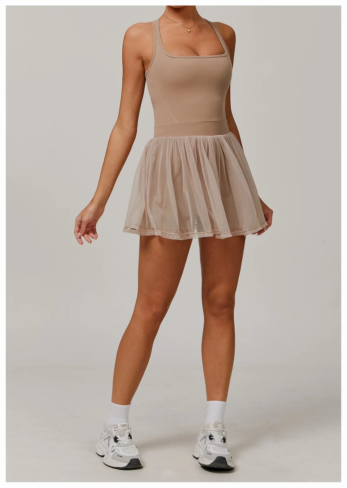 Women Mesh Breathable Tennis Skirt