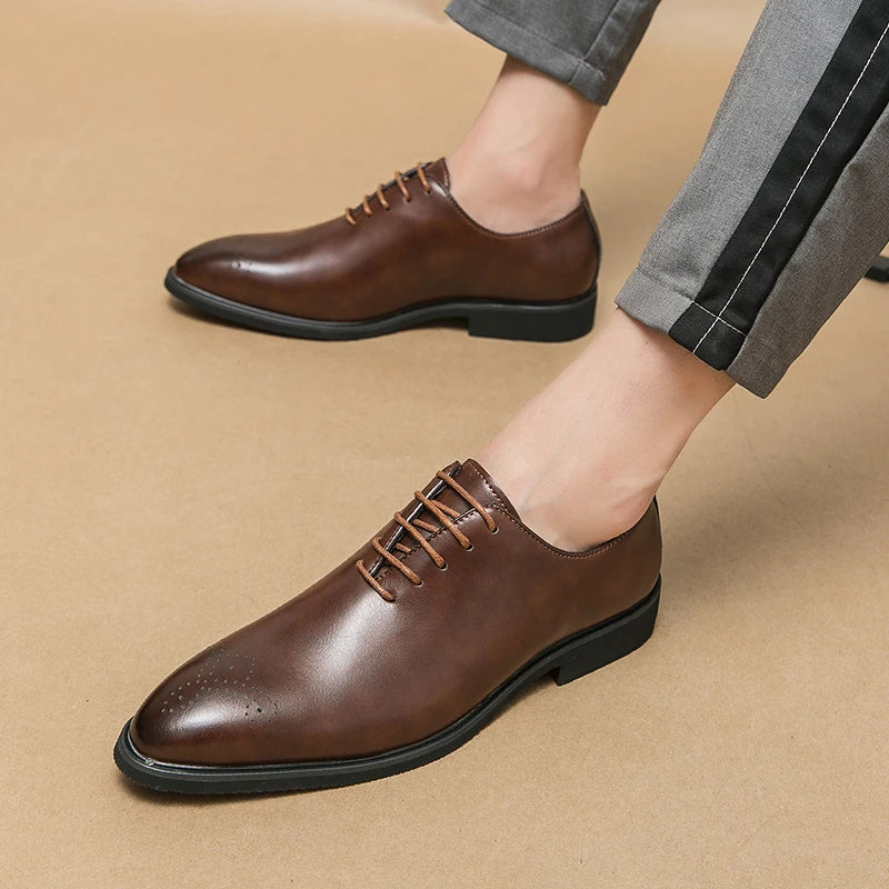 Men Luxury Wedding Oxford Shoes