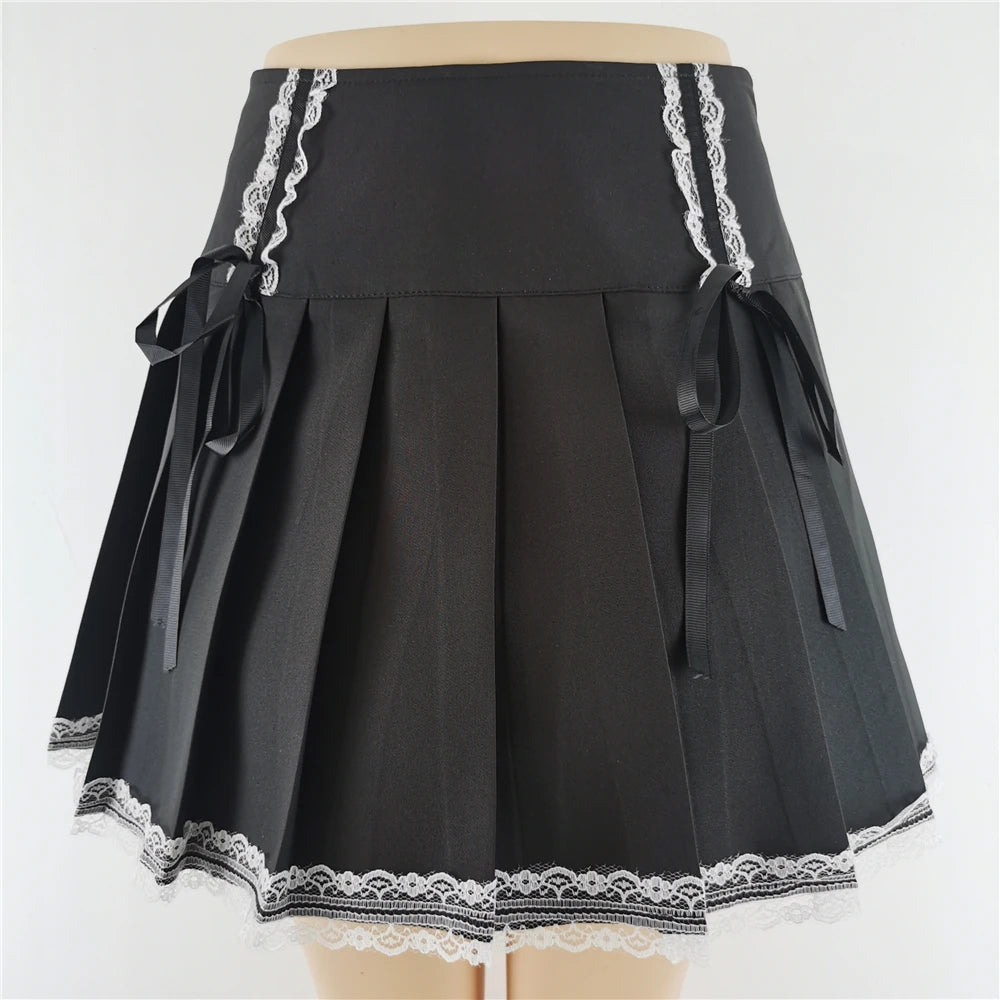 Women Gothic Patchwork Mini Skirt