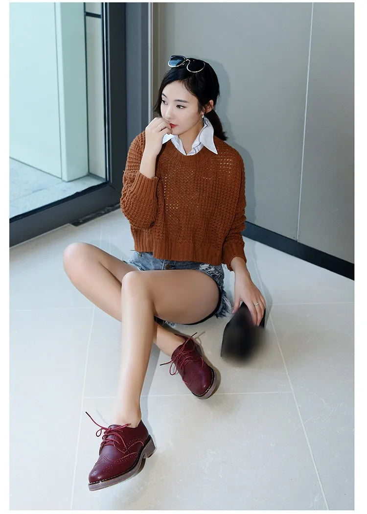 Women Brogue Flats – 2025