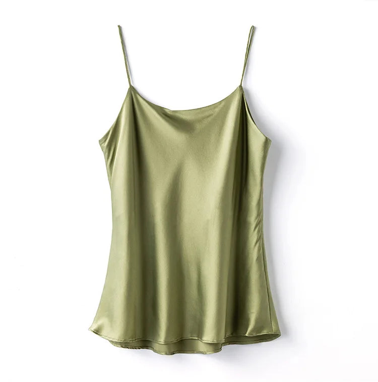 Double Layer Mulberry Silk Camisole Top