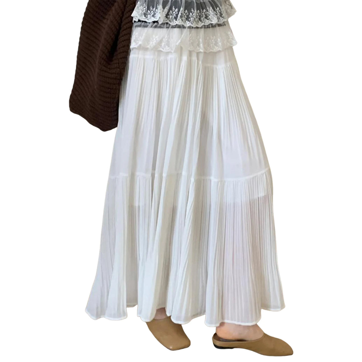 Women Boho Print Maxi Skirt