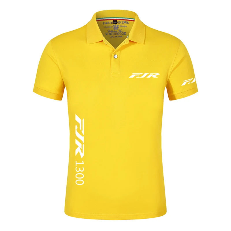 Men Motorcycle Logo Polo Shirt