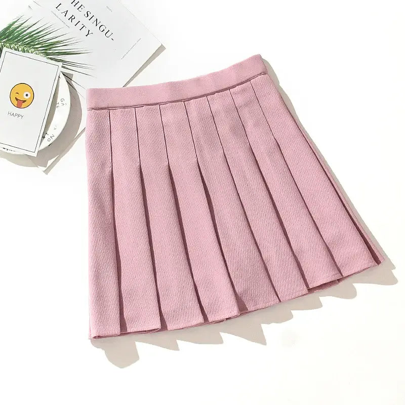 Women Harajuku Pleated Uniform Skirt