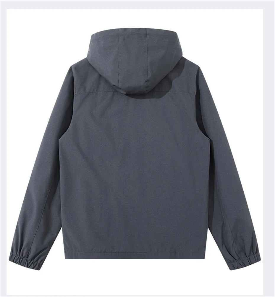 Men's Plus Size Waterproof Windbreaker