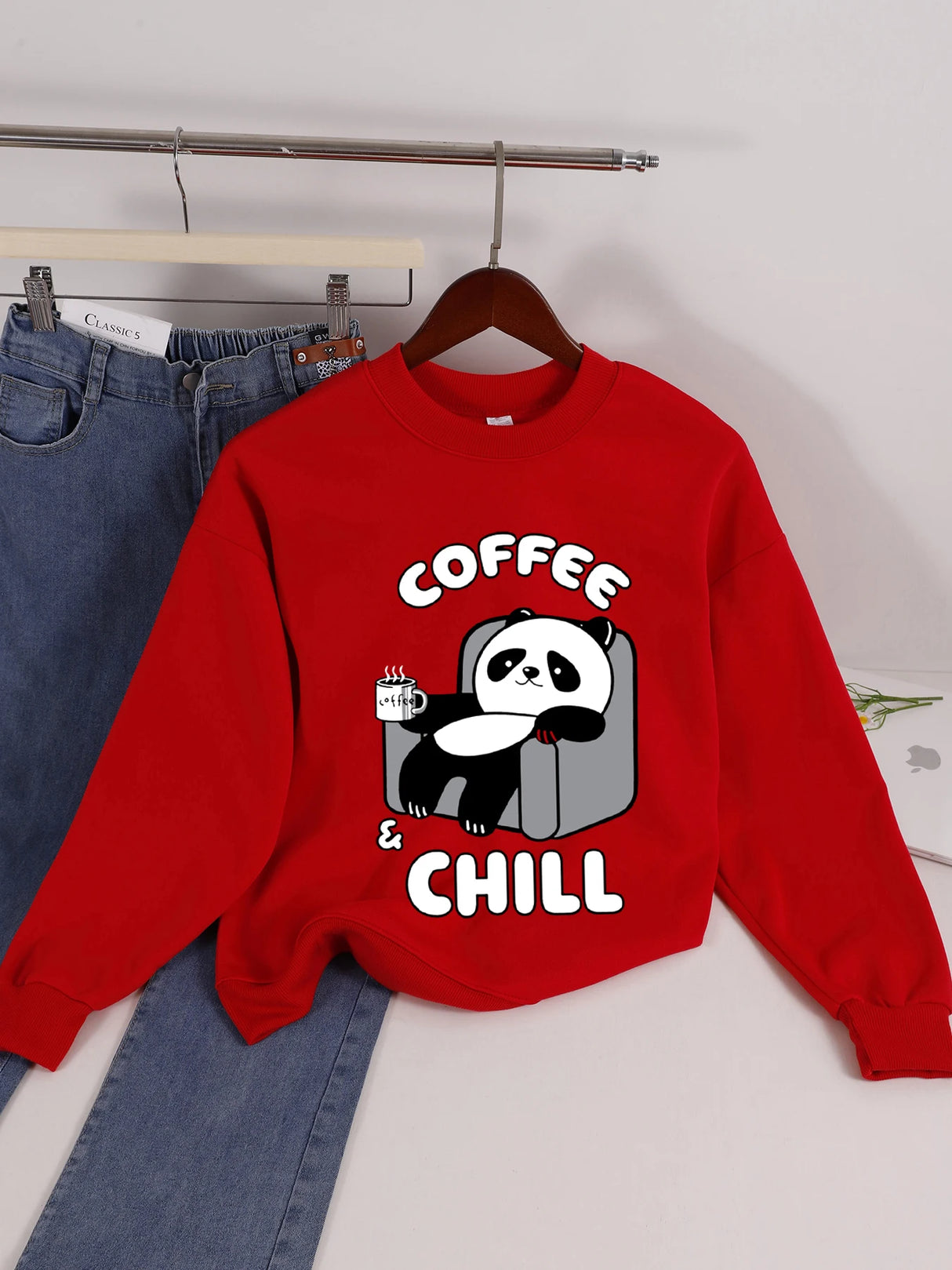 Panda Print Sweatshirt